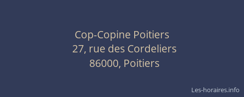 Cop-Copine Poitiers
