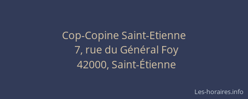 Cop-Copine Saint-Etienne