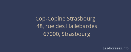Cop-Copine Strasbourg