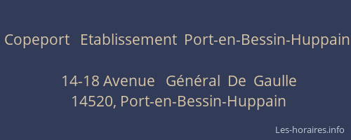 Copeport   Etablissement  Port-en-Bessin-Huppain