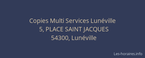 Copies Multi Services Lun&eacute;ville