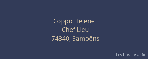 Coppo H&eacute;l&egrave;ne