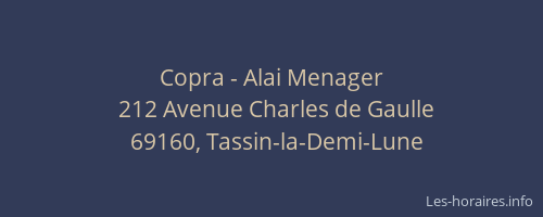 Copra - Alai Menager