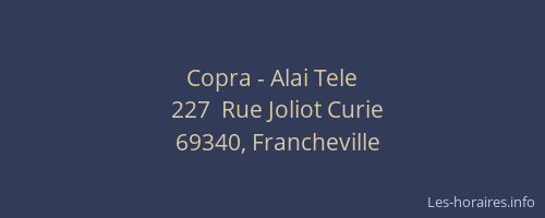 Copra - Alai Tele