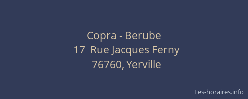 Copra - Berube
