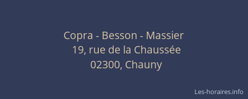 Copra - Besson - Massier