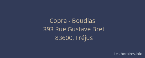 Copra - Boudias
