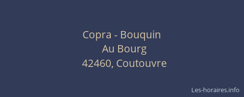 Copra - Bouquin