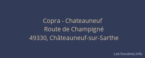 Copra - Chateauneuf
