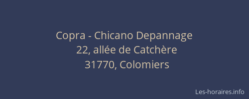 Copra - Chicano Depannage