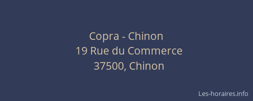 Copra - Chinon