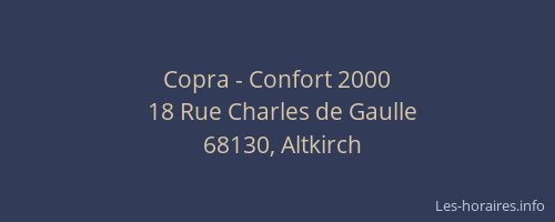 Copra - Confort 2000