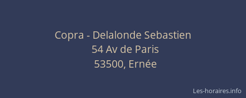 Copra - Delalonde Sebastien