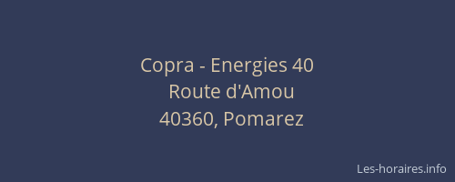 Copra - Energies 40