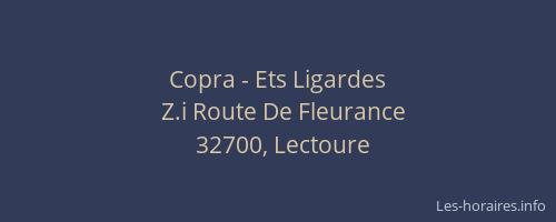 Copra - Ets Ligardes