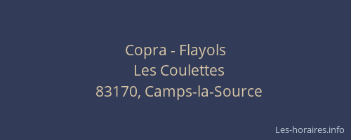 Copra - Flayols