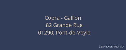 Copra - Gallion