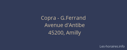 Copra - G.Ferrand