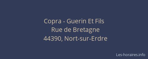 Copra - Guerin Et Fils