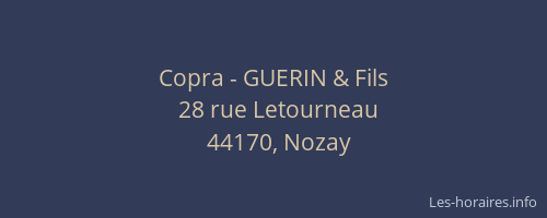 Copra - GUERIN & Fils