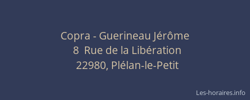 Copra - Guerineau Jérôme
