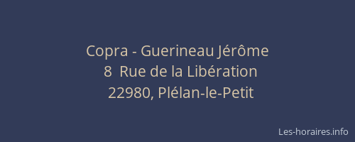 Copra - Guerineau J&eacute;r&ocirc;me