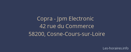 Copra - Jpm Electronic
