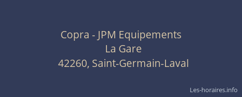Copra - JPM Equipements
