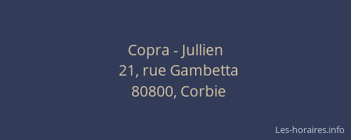 Copra - Jullien