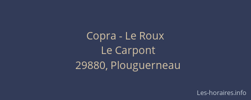 Copra - Le Roux