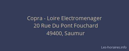 Copra - Loire Electromenager