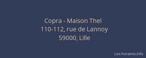 Copra - Maison Thel