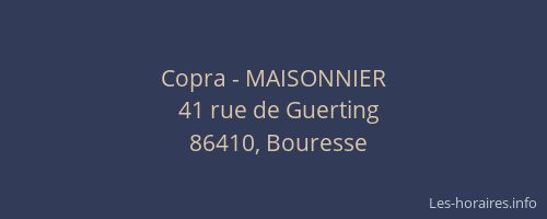 Copra - MAISONNIER