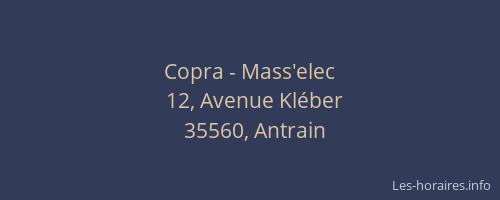 Copra - Mass'elec