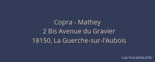 Copra - Mathey