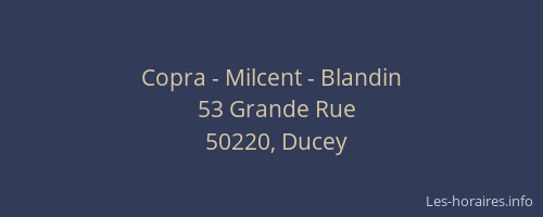 Copra - Milcent - Blandin