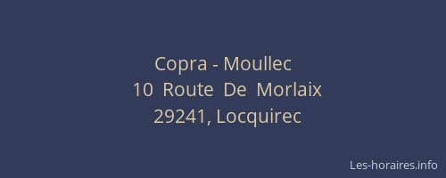 Copra - Moullec