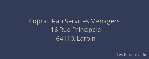 Copra - Pau Services Menagers