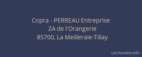 Copra - PERREAU Entreprise