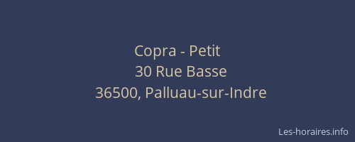 Copra - Petit