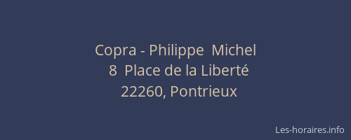 Copra - Philippe  Michel