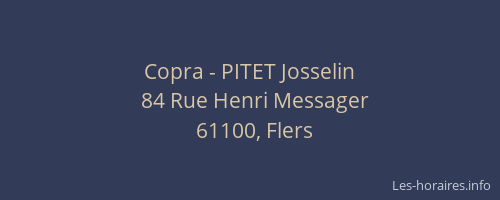 Copra - PITET Josselin