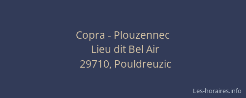Copra - Plouzennec