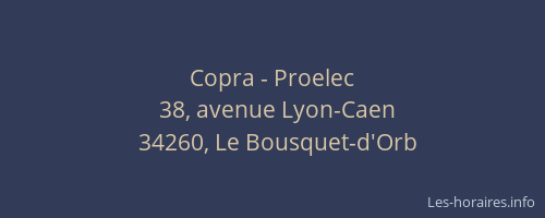 Copra - Proelec