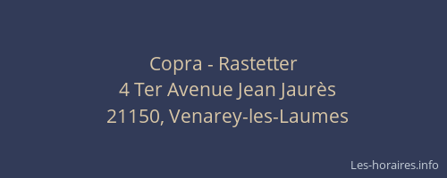 Copra - Rastetter