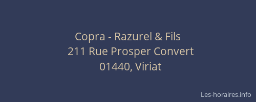 Copra - Razurel & Fils