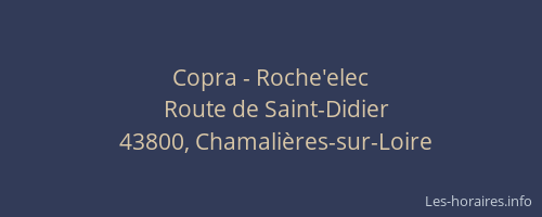 Copra - Roche'elec