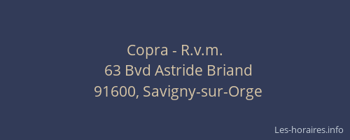 Copra - R.v.m.