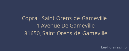 Copra - Saint-Orens-de-Gameville