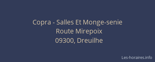 Copra - Salles Et Monge-senie